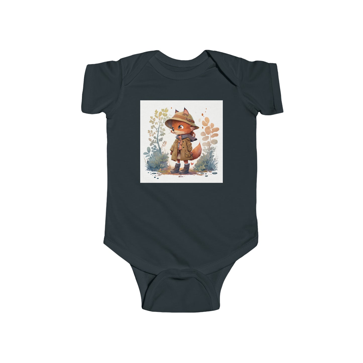 Infant Fine Jersey Bodysuit - Kit Fox