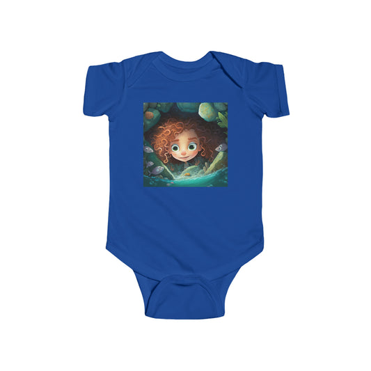 Infant Fine Jersey Bodysuit - Marina Mermaid