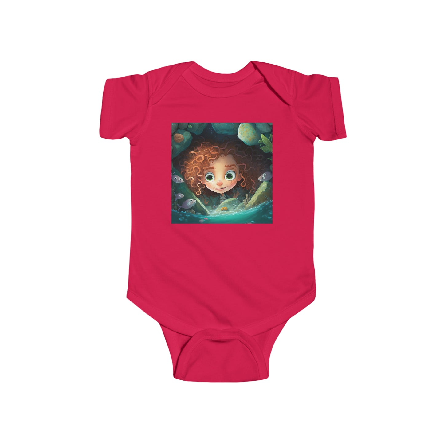 Infant Fine Jersey Bodysuit - Marina Mermaid