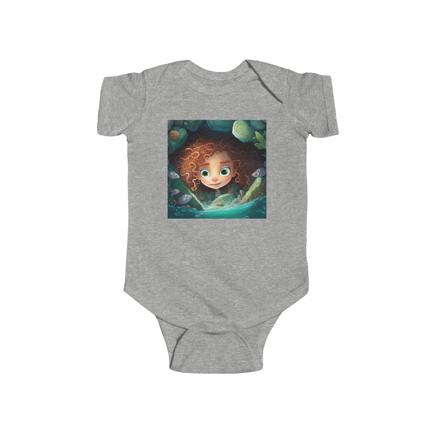 Infant Fine Jersey Bodysuit - Marina Mermaid